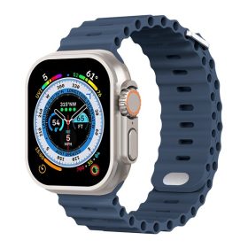   Phoner River Apple Watch 41/40/38 mm szilikon szíj, mélykék
