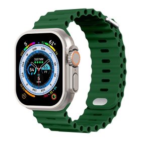 Phoner River Apple Watch 41/40/38 mm szilikon szíj, zöld