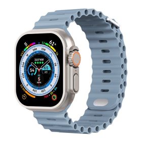   Phoner River Apple Watch 41/40/38 mm szilikon szíj, palakék