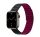 Phoner Rever Apple Watch forgatható mágneses szilikon szíj, 41/40/38mm, S/M, fekete/piros