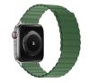 Phoner Rever Apple Watch forgatható mágneses szilikon szíj, 41/40/38mm, S/M, zöld