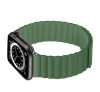 Phoner Rever Apple Watch forgatható mágneses szilikon szíj, 49/45/44/42mm, M/L, zöld