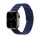 Phoner Rever Apple Watch forgatható mágneses szilikon szíj, 49/45/44/42mm, M/L, kék