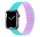 Phoner Rever Apple Watch forgatható mágneses szilikon szíj, 49/45/44/42mm, M/L, kék/lila