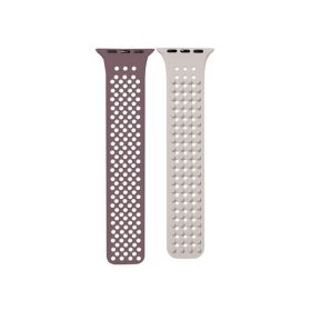   Phoner Spike Apple Watch szilikon szíj, 49/45/44/42mm, homok/barna