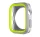 Phoner Twin Apple Watch szilikon tok, 45mm, ezüst/zöld