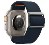 Spigen Lite Fit Ultra Apple Watch Ultra 3 / 2 / 1 49mm / 10 /  9 / 8 / 7 45mm / SE / 6 / 5 / 4 44mm / 3 / 2 / 1 42mm szövet szíj, tengerészkék