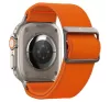 Spigen Lite Fit Ultra Apple Watch Ultra 3 / 2 / 1 49mm / 10 /  9 / 8 / 7 45mm / SE / 6 / 5 / 4 44mm / 3 / 2 / 1 42mm szövet szíj, narancs