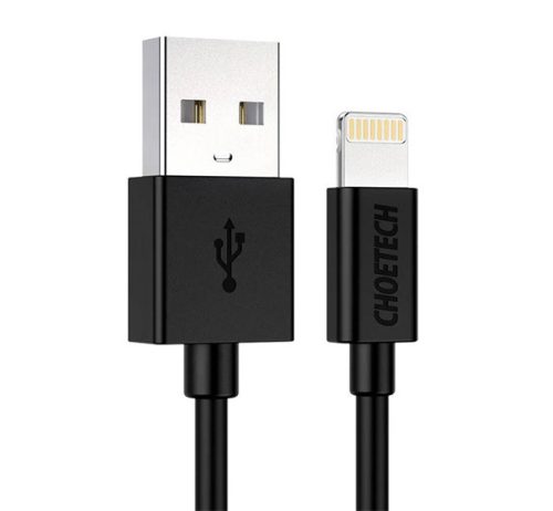 Choetech Apple iPhone USB A - lightning MFI kábel 1,2m, fekete