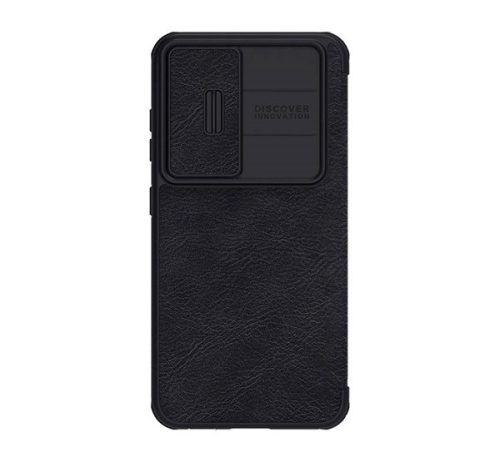 Nillkin Qin Pro Samsung Galaxy S23 bőr flip tok, fekete