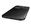Forcell Carbon Premium hátlap tok,  Apple iPhone 12 / 12 Pro , fekete