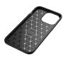 Forcell Carbon Premium hátlap tok,  Apple iPhone 12 Pro Max , fekete