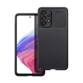   Forcell Carbon Premium Samsung Galaxy A54 5G karbon mintás szilikon tok, fekete