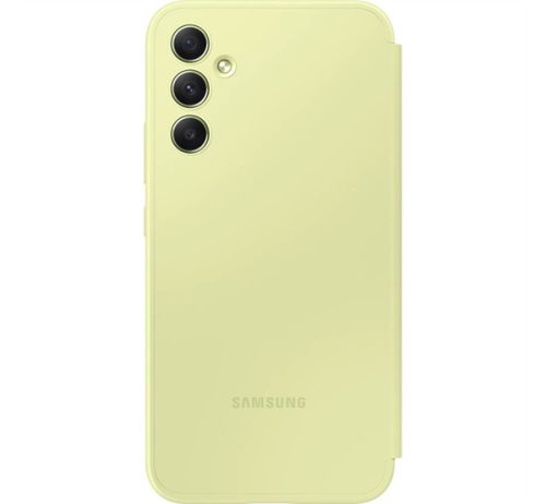 Samsung Galaxy A34 5G Smart View Wallet, gyári flip tok, lime, EF-ZA346CG