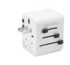 Tactical PTP világ utazó adapter töltő USB-A+ USB-C, UK/US/AU/EU, fehér