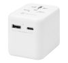 Tactical PTP világ utazó adapter töltő USB-A+ USB-C, UK/US/AU/EU, fehér