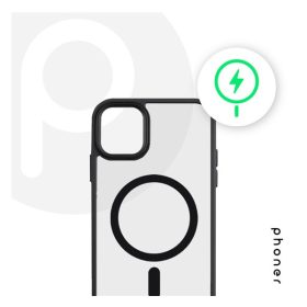   Phoner Apple iPhone 14 Pro Max Hybrid Mag MagSafe kemény hátlap tok, fekete