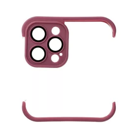 Mini bumper szilikon tok, Apple iPhone 12 Pro, cseresznye
