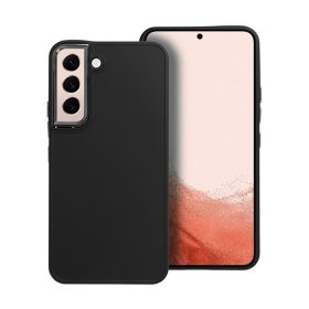  Frame Samsung Galaxy S22 közepesen ütésálló tok kameravédő kerettel, fekete