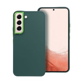   Frame Samsung Galaxy S22 közepesen ütésálló tok kameravédő kerettel, zöld
