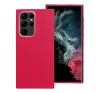 Frame Samsung Galaxy S22 Ultra közepesen ütésálló tok kameravédő kerettel, magenta