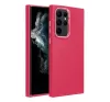 Frame Samsung Galaxy S22 Ultra közepesen ütésálló tok kameravédő kerettel, magenta