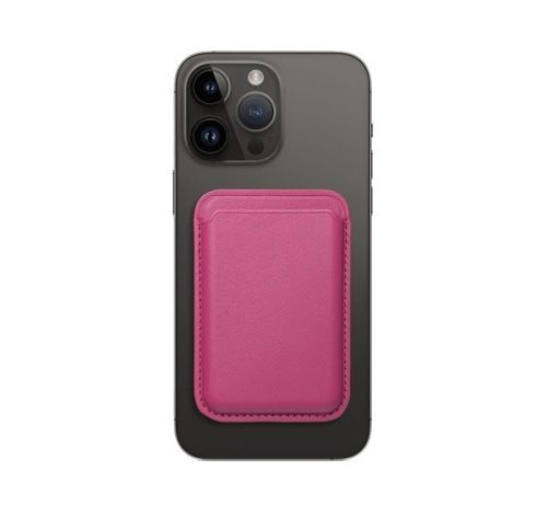 Magsafe kártyatartó eco bőr Apple iPhone, rózsaszín