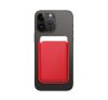 Magsafe kártyatartó eco bőr Apple iPhone, piros