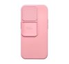 Slide Xiaomi Redmi 12C, kameravédős szilikon tok, rózsaszín