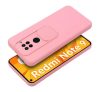 Slide Xiaomi Redmi Note 9, kameravédős szilikon tok, rózsaszín