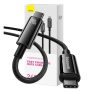 Baseus Tungsten Gold USB-C / USB-C töltő- és adatkábel, 240W, 1m, fekete
