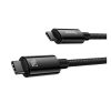 Baseus Tungsten Gold USB-C / USB-C töltő- és adatkábel, 240W, 1m, fekete
