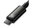 Baseus Tungsten Gold USB-C / USB-C töltő- és adatkábel, 240W, 1m, fekete