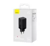 Baseus GaN5 Pro hálózati töltő 2xType-C + USB, 65W, fekete