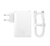 Baseus GaN5 Pro hálózati töltő 2xUSB-C + USB-A, 140W, fehér
