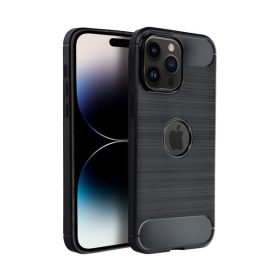 Forcell Carbon hátlap tok, Apple iPhone 15 Plus , fekete