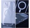 Magsafe szilikon tok Apple iPhone 15 Pro, átlátszó