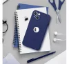 Forcell Soft Apple iPhone 15 Plus szilikon tok, sötétkék