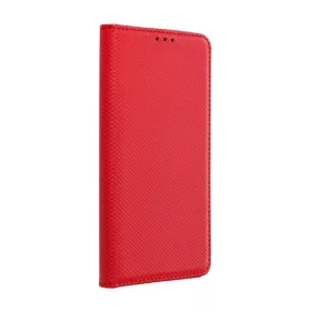 Magnet Apple iPhone 15 mágneses flip tok, piros