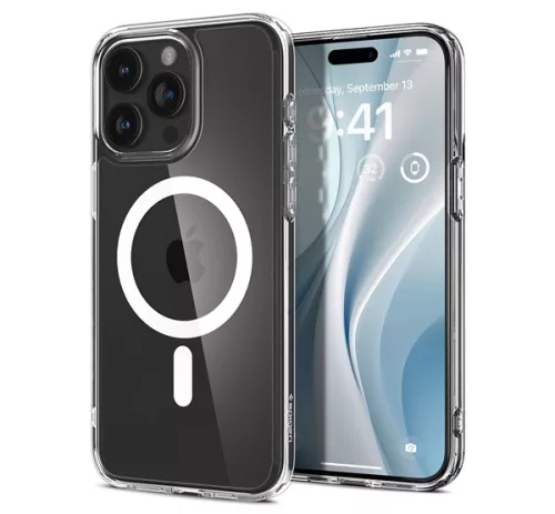 Spigen Ultra Hybrid MagFit Apple iPhone 15 Pro Max tok, MagSafe, fehér
