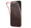 Spigen Liquid Crystal Glitter Apple iPhone 15 tok, csillámos rózsaszín átlátszó
