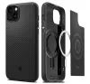 Spigen Mag Armor MagFit Apple iPhone 15 tok, MagSafe, Matte Black, fekete