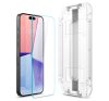 Spigen Glas.tR EZ Fit Apple iPhone 15 Pro Max Tempered kijelzővédő fólia felhelyező kerettel (2db)