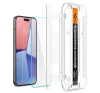 Spigen Glas.tR EZ Fit Apple iPhone 15 / iPhone 16 Tempered kijelzővédő fólia felhelyező kerettel (2db)