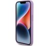Guess Leather 4G Stamped Apple iPhone 15 Pro hátlap tok, lila