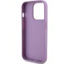 Guess Leather 4G Stamped Apple iPhone 15 Pro hátlap tok, lila