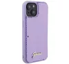 Guess Sequin Script Metal Apple iPhone 15 hátlap tok, lila
