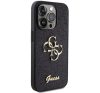 Guess Glitter Script Big 4G Apple iPhone 15 Pro Max hátlap tok, fekete