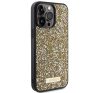 Guess Rhinestone Metal Logo Apple iPhone 15 Pro Max hátlap tok, sárga