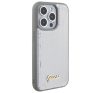 Guess Sequin Script Metal Apple iPhone 15 Pro Max hátlap tok, ezüst